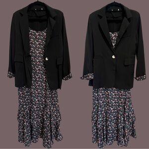 Maxi Dress and Blazer Set
